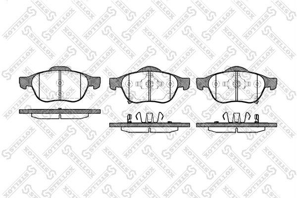 1054 02=D2236M-01 [0446505090] !колодки дисковые п.\ Toyota Avensis 1.6-2.0 D-4D 1065-002-SX STELLOX