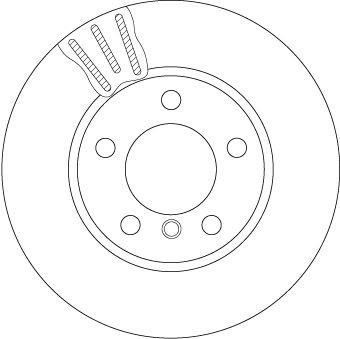 Диск тормозной передний MINI COUNTRYMAN R60 (294мм) DF6136 DF6136 TRW