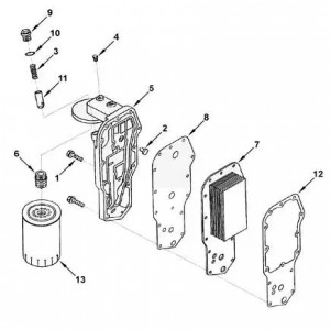 Клапан давления масла 3302 ISF 2.8, 3310 ISF 3.8, КАМАЗ ISBe, ISLe (Haffen) 0131 HAFFEN