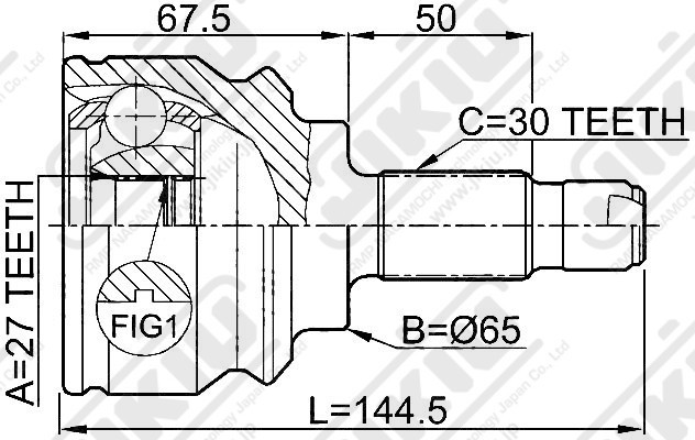 ШРУС JC32002 JC32002 JIKIU