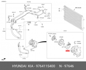КАТУШКА ИНДУКТИВНОСТИ 97641-1S400 976411S400 HYUNDAI KIA