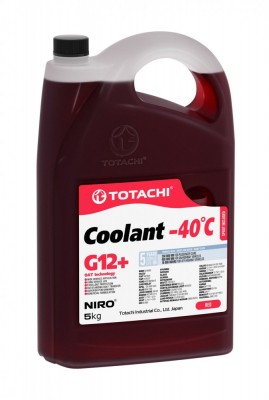 Антифриз красный -40C 5кг G12+ NIRO Coolant TOTACHI 43105 TOTACHI