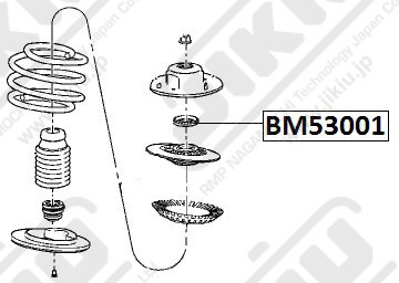 Подшипник опоры амортизатора  CHRYSLER Voyager RG Jan 00 Jan 7 BM53001 BM53001 JIKIU