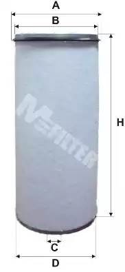 фильтр воздушный! вставка H461 D211 d195, круглый \ IVECO EUROTRAKKER 01-04 A800-1 MFILTER AUTOMOTIVE FILTERS