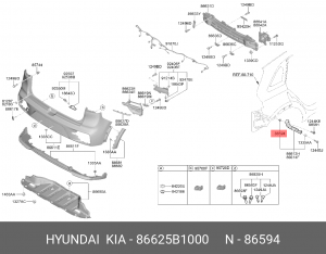 Пистон HYUDAI KIA OE 86625B1000 HYUNDAI KIA