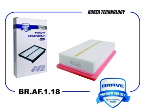 Фильтр воздушный BR.AF.1.18 28113-H8100 Hyundai Solaris II 17-, KIA Rio IV 17- B BRAF118 BRAVE