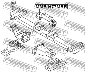 Опора двигателя MMB-H77MRR MMB-H77MRR FEBEST