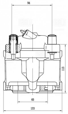 Суппорт торм. BMW 3 E36 (90-) перед. прав. d=54мм (CF 102070) CF102070 TRIALLI