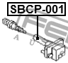Наконечник катушки зажигания SUBARU FORESTER 02-12, LEGASY 03-14 SBCP-001 SBCP-001 FEBEST