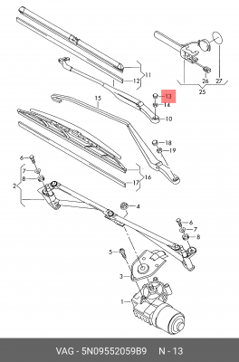 VW GOLF IV/BORA (1997-2005)/AUDI 100 [C4] (1991-19 5N0 955 205 9B9 VAG