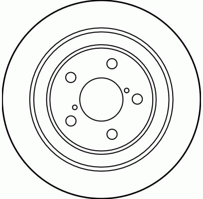 Диск тормозной задний FORESTER (SF, SG), IMPREZA (GC,GD, GG), LEGASY I-III DF309 DF3092 TRW