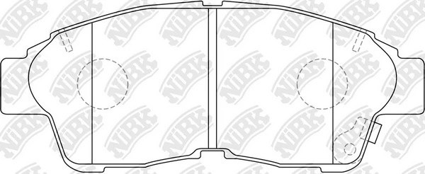 Колодки тормозные TOYOTA Corolla (97-01) передние (4шт.) NIBK PN1322 NIBK