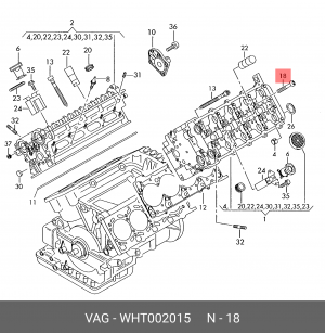 БОЛТ \ZYL,SCHRAU WHT002015 WHT 002 015 VAG