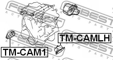 Опора двигателя TM-CAMLH TM-CAMLH FEBEST