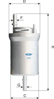 Фильтр топливный FG206 FG 206 GOODWILL