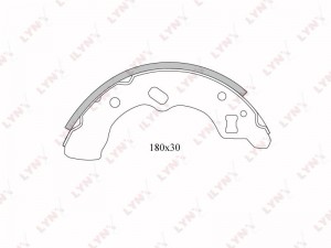 Колодки тормозные барабанные задние BS-5102 LYNXAUTO