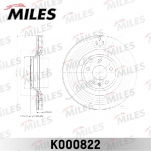 Диск тормозной передний D347мм. AUDI A6/A6 ALLROAD 04- (TRW DF4695) K000822 K000822 MILES