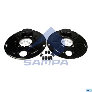 комплект щитков пылезащитных !(м) на ось кругл.балка 127 30град \BPW SN4218 95г- 070.539 SAMPA