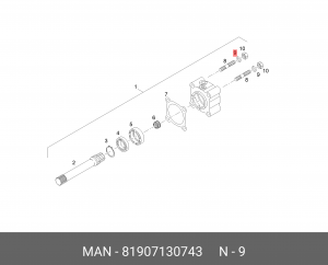 Шайба 12,2X20X2-FST MAN 81907130743 MAN