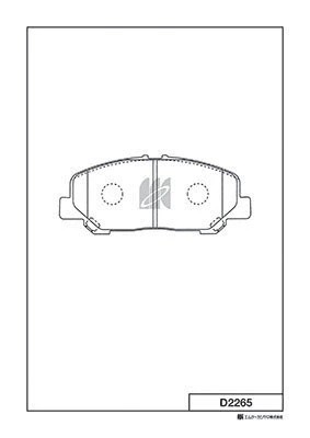 Колодки тормозные дисковые D2265 D2265 MK KASHIYAMA