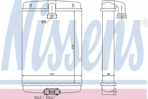 радиатор печки!\ MB W210/S210 all 95> 72013 NISSENS