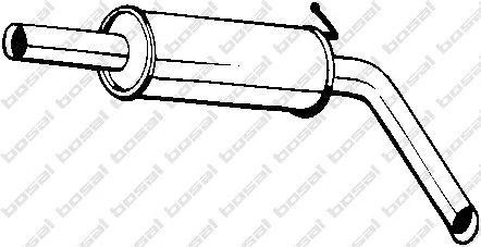 Глушитель VW Polo (05-) SKODA Fabia (00-) средняя часть BOSAL 220-039 BOSAL
