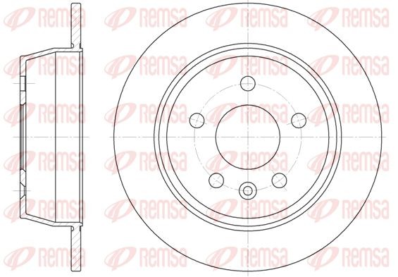 6471.00 диск торм. зад. !\ MB Vito all 95> 6471.00 REMSA
