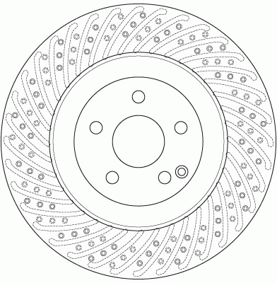 Диск тормозной передний MERCEDES W221 со спорт пакетом (350мм) DF6242S DF6242S TRW
