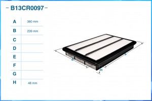 Фильтр воздушный B13CR0097 B13CR0097 CWORKS