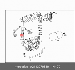 втулка компрессора пневмоподвески! \MB W211 2.6 02-08 A 211 327 05 30 MERCEDES BENZ