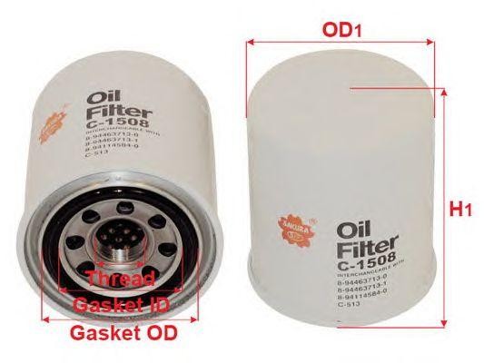 Фильтр масляный C1508 C1508 SAKURA