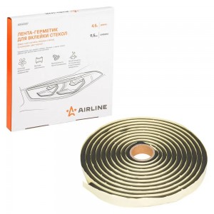 Лента-герметик для вклейки стекол фар, рассеивателей бутиленовая 9.5ммх4500мм AI ADGC027 AIRLINE