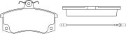 Колодки тормозные передние (LADA SAMARA, KALINA, GRANTA, 2110-2112 DUTSUN ON-DO  BP40223W SB NAGAMOCHI