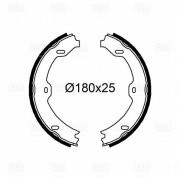 Колодки торм. Mercedes E (W211) (02-) барабан. ст. торм. 180x25 (GF 4609) GF4609 TRIALLI