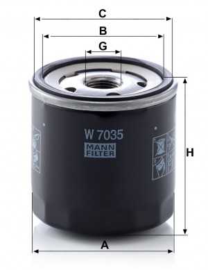 CHRYSLER GRAND VOYAGER/GRAND CARAVAN (RT) (2007>) W7035 MANN FILTER