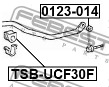 Втулка переднего стабилизатора TOYOTA CELSIOR UCF3 2000.08-2006.08 TSB-UCF30F TSB-UCF30F FEBEST