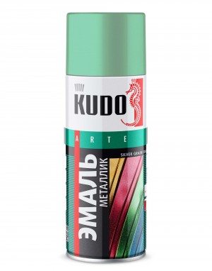 Краска металлик "KUDO" зеленая (520 мл) (аэрозоль) KU1054 KUDO