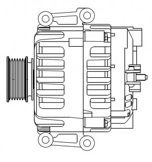 Генератор для а/м VAG Passat B7 (10-) 2.0TSI/TT (14-) 2.0TFSI 140A (LG 1892) LG 1892 START VOLT