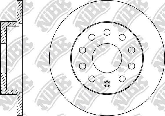 Диск тормозной AUDI A3/SKODA OCTAVIA/VW GOLFV/JETTA 03-  RN33006 RN33006 NIBK