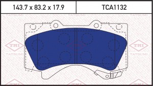 Колодки тормозные дисковые передние TOYOTA Land Cruiser 08- TCA1132 TCA1132 TATSUMI