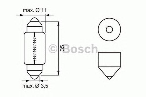 Лампа 24V C5W SV8.5-8 Trucklight BOSCH 1 987 302 507 BOSCH