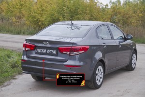 накладка защитная на задний бампер Kia Rio-3 2011-2017 NK153302 RUSSKAYA ARTEL