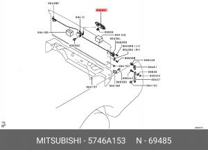 РУЧКА ЗАДНЕГО БОРТА 5746A153 5746A153 MITSUBISHI
