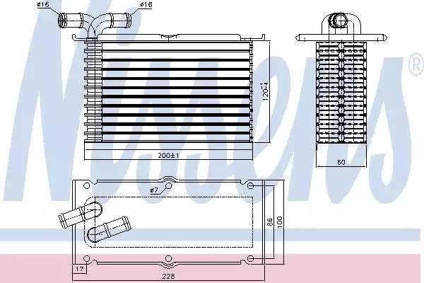 интеркулер!\ Audi A1/A3, VW Golf/Passat/Jetta, Skoda 1.4 TSI/TFSI 08> 96470 NISSENS