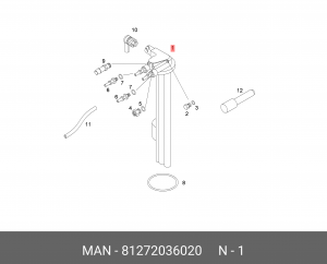 Датчик уровня топлива L-613 MM 81272036020 MAN