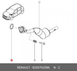 RENAULT FLUENCE (2010>) 8200762086 RENAULT