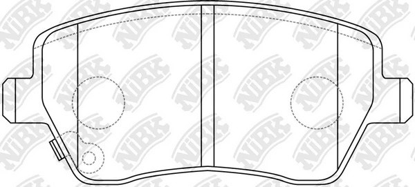 Колодки тормозные ЛАДА Vesta,Largus RENAULT Logan,Clio NISSAN Micra,Note передни PN9805 NIBK