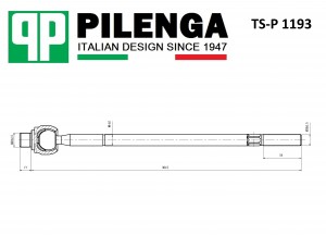 Рулевая тяга правая TRANSIT TS-P1193 TSP1193 PILENGA