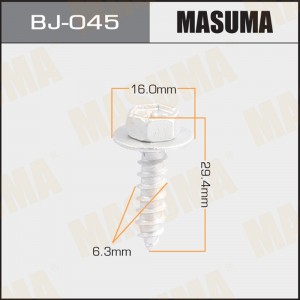 Саморез 6.3x29.4мм набор 10шт. MASUMA BJ-045 MASUMA