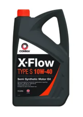 COMMA 10W40 X-FLOW TYPE S (5L) масло мот.! полусинт ACEA A3/B3,API SL/CF,MB 229. XFS5L COMMA